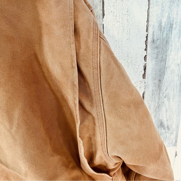 Carhartt Men’s Traditional Duck Jacket J002 Corduroy Collar Size XL - Picture 7 of 13